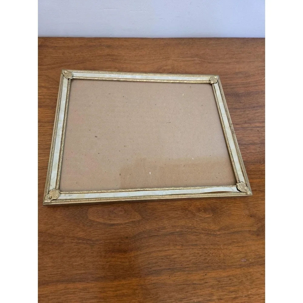 Vintage Gold Tone Picture Frame 8x10 Wall Art Deco Luxury Scroll Metal Frame